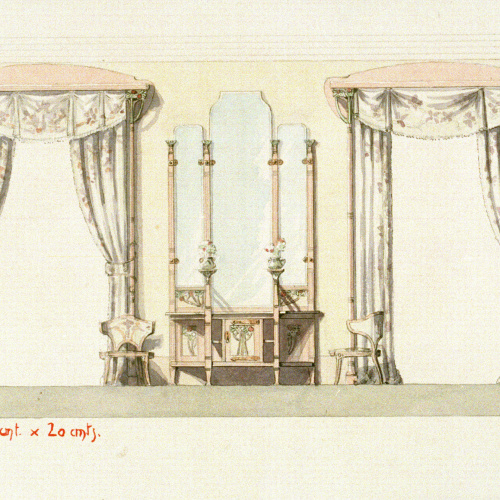 image for: Joan Busquets - Cortinatges, consola i cadires - 1903