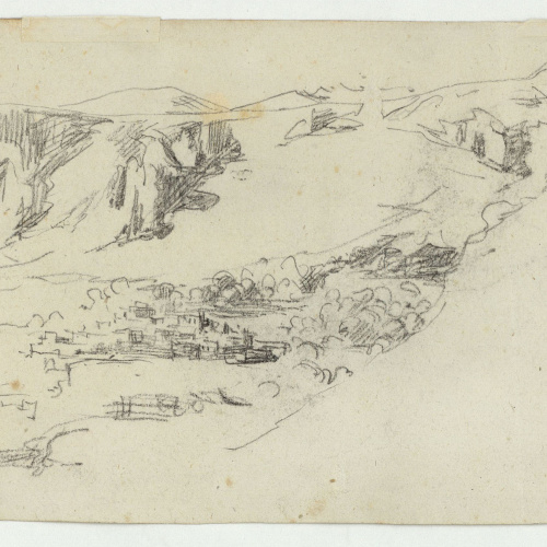 image for: Marià Fortuny - Samsa (anvers) / Població marroquina (revers) - Cap a 1860 [1]