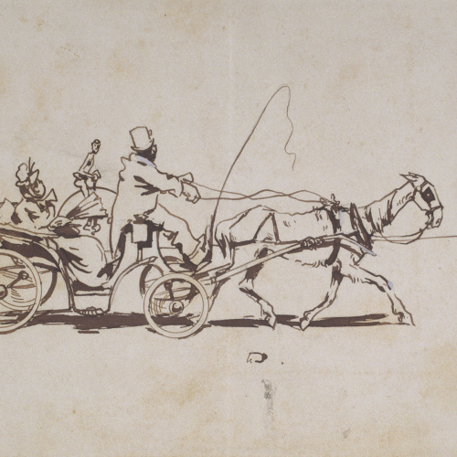 image for: Ramon Casas - Al ayre llibre. Los uns van a dá una volta - 1889