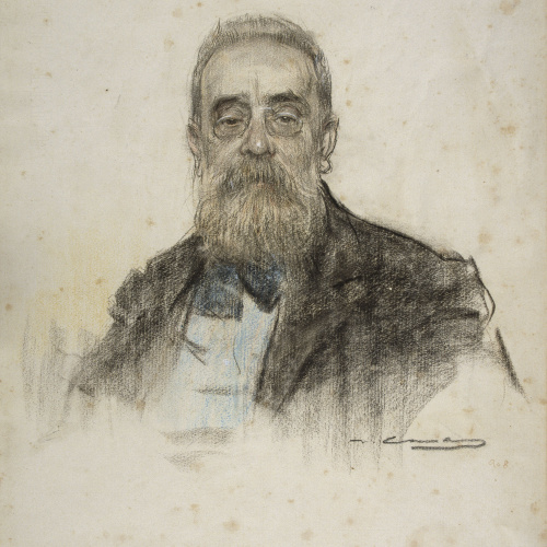 image for: Ramon Casas - Retrat de Salvador Sanpere i Miquel - Cap a 1905-1908