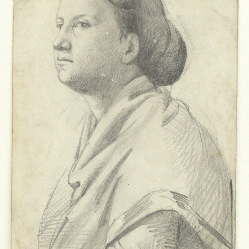 image for: Marià Fortuny - Bust de dona - Cap a 1857-1858