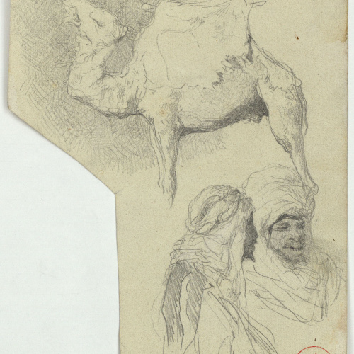 image for: Marià Fortuny - Camell i marroquins - Cap a 1860-1862