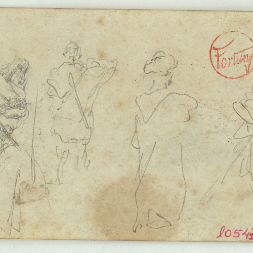 image for: Marià Fortuny - Marroquins (anvers) / Bou i marroquí (revers) - Cap a 1860-1862