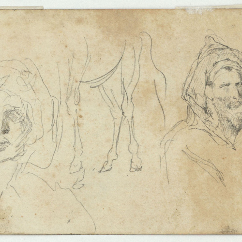 image for: Marià Fortuny - Marroquins (anvers) / Caps de marroquins i potes de cavall (revers) - Cap a 1860-1862 [1]