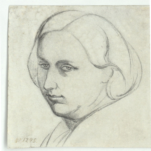 image for: Marià Fortuny - Bust femení - Cap a 1856-1858