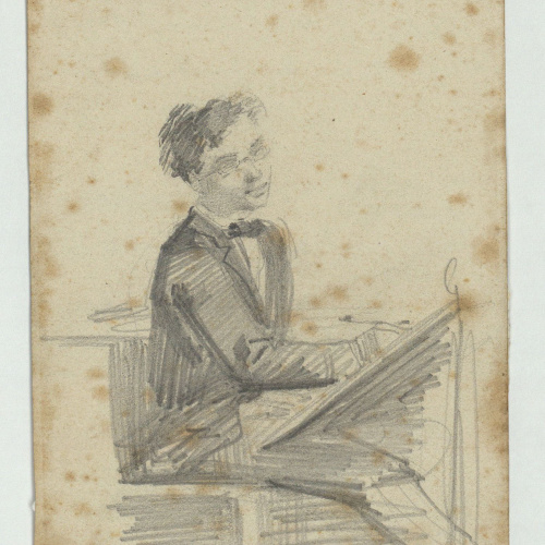 image for: Marià Fortuny - En Torrens gravador - Cap a 1856-1858