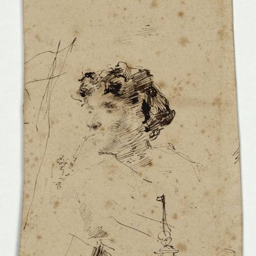 image for: Marià Fortuny - Fumador - Cap a 1856-1858