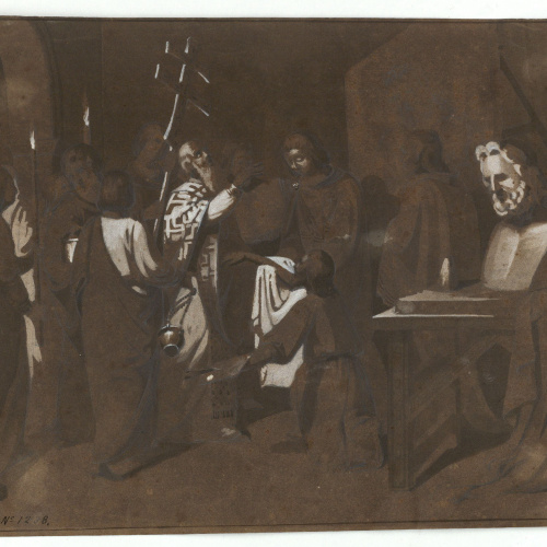 image for: Marià Fortuny - L&#039;absolució d&#039;un pintor excomunicat - Cap a 1856-1858