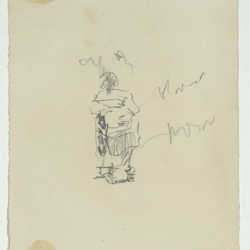 image for: Marià Fortuny - Figures en un passeig (anvers) / Figura (revers) - Cap a 1866-1872 [1]