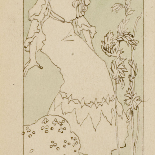 image for: Gaspar Homar - Plafó de marqueteria pel mobiliari de la casa Lleó Morera de Barcelona - Cap a 1903-1905