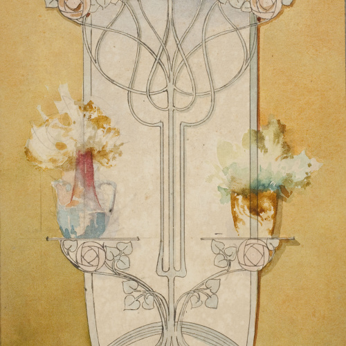 image for: Gaspar Homar - Paraigüer amb mirall - Cap a 1900-1906
