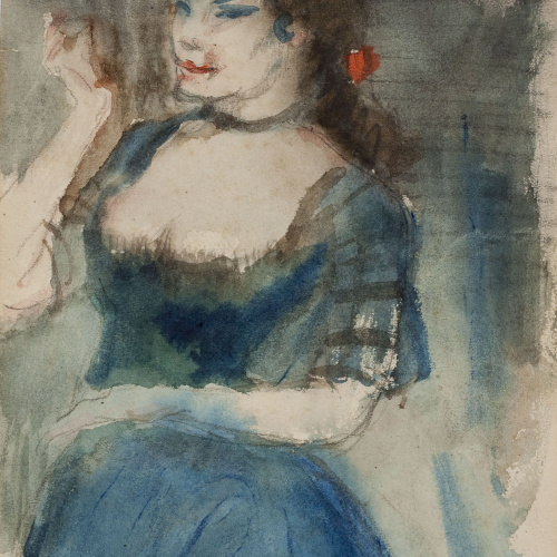 image for: Ricard Canals - Ballarina flamenca (anvers) / Figura femenina (revers) - Cap a 1910-1920