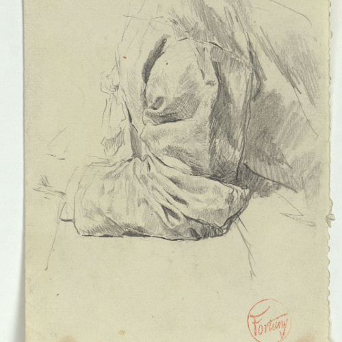 image for: Marià Fortuny - Estudi de vestimenta - Cap a 1863-1872