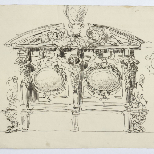 image for: Marià Fortuny - Ornament arquitectònic - Cap a 1867-1872
