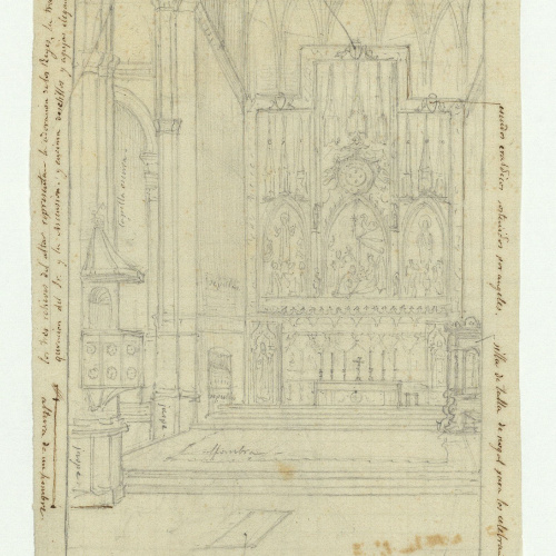 image for: Marià Fortuny - Altar major d&#039;una església - Cap a 1867-1872