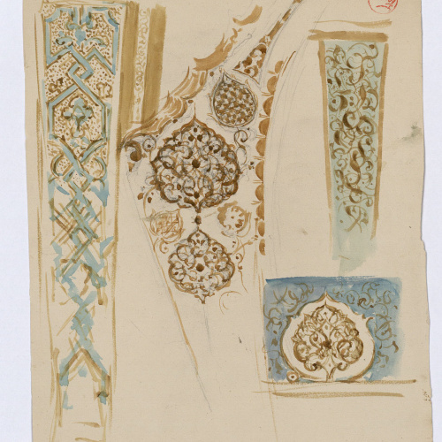 image for: Marià Fortuny - Ornamentacions d&#039;estil musulmà - Cap a 1870-1872