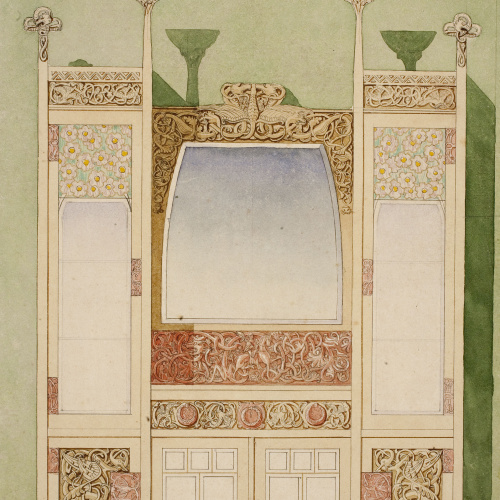 image for: Gaspar Homar - Bufet amb mirall - Cap a 1905