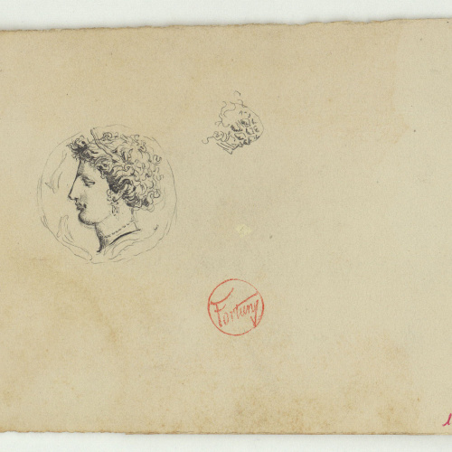 image for: Marià Fortuny - Moneda antiga - Cap a 1863-1867