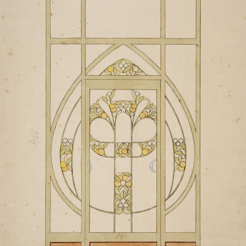 image for: Gaspar Homar - Porta amb vidriera - Cap a 1900-1910