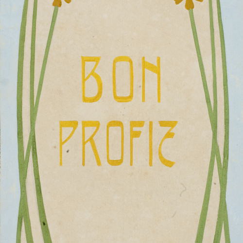 image for: Gaspar Homar - Porta amb la inscripció «Bon Profit» - Cap a 1900-1910