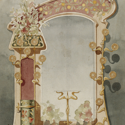 image for: Gaspar Homar - Paraigüer amb mirall - Cap a 1900-1905