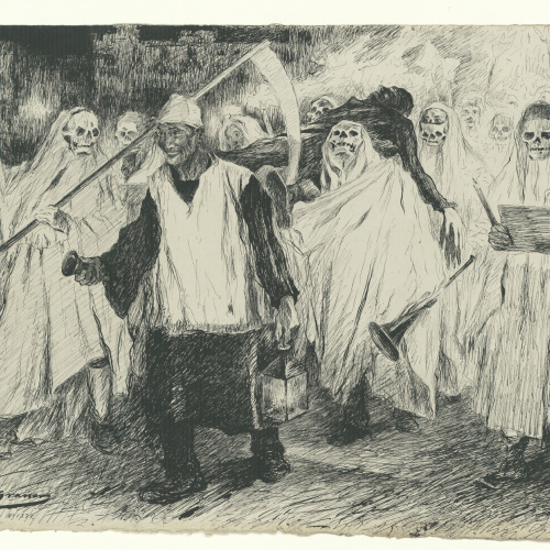 image for: Lluís Graner - Enterrament del Carnestoltes - Cap a 1904