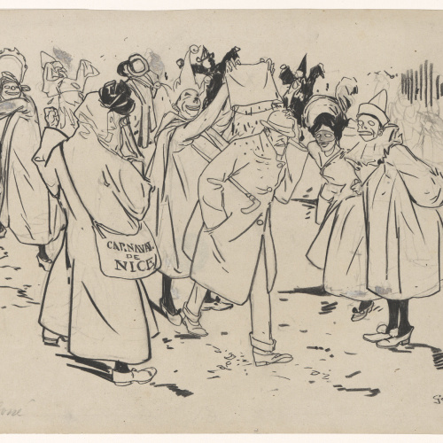 image for: Francesc Xavier Gosé - Carnaval de Niça. Batalla de confettis de guix - Cap a 1904