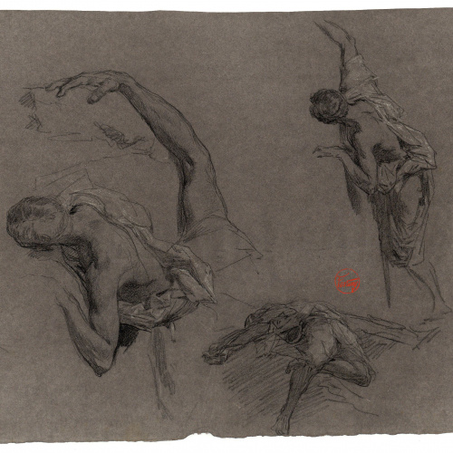 image for: Marià Fortuny - Marroquí ferit. Estudi per al quadre «La batalla de Tetuan» - Cap a 1860-1862