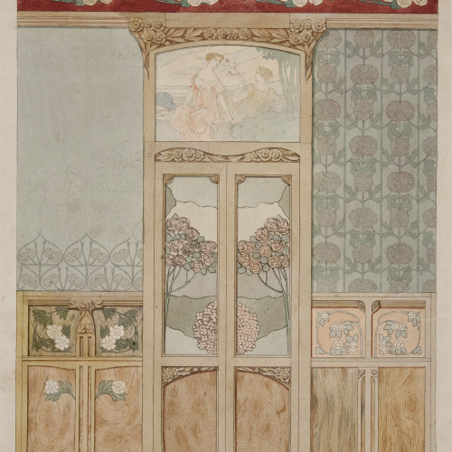image for: Gaspar Homar - Projecte per al saló de la casa Navàs de Reus - Cap a 1905