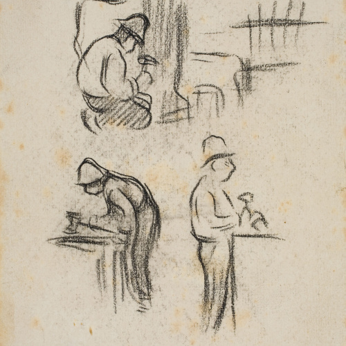 image for: Isidre Nonell - Apunt de figures - Cap a 1894