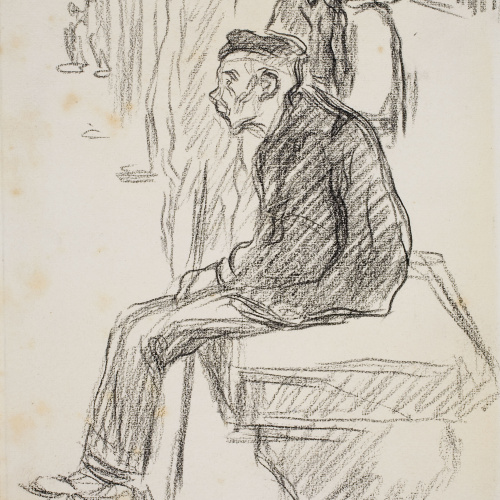 image for: Isidre Nonell - Home assegut - Cap a 1890-1900