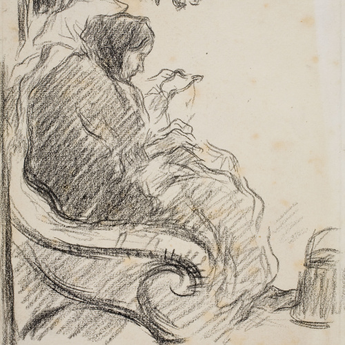 image for: Isidre Nonell - Dues fent mitja - Cap a 1890-1900