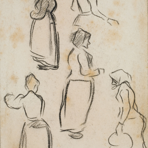 image for: Isidre Nonell - Apunt de dones - Cap a 1892-1894