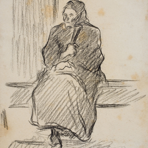 image for: Isidre Nonell - Dona asseguda - Cap a 1890-1896