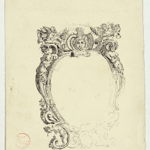 image for: Marià Fortuny - Motiu ornamental d&#039;estil rococó - Cap a 1863-1866