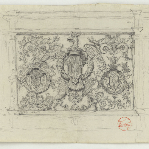 image for: Marià Fortuny - Còpia d&#039;un baix relleu amb àguila imperial - Cap a 1867-1872