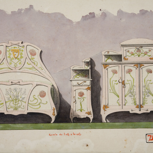 image for: Joan Busquets - Dormitori per al matrimoni Busquets-Guindulain - 1900