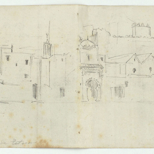image for: Marià Fortuny - Plaza de Tetuán (anvers) / Plaza de Tetuán (revers) - Cap a 1860 [1]