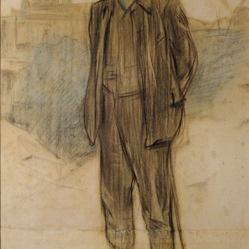 image for: Ramon Casas - Retrat de Pablo Picasso - Cap a 1900