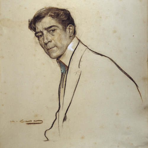 image for: Ramon Casas - Retrat d&#039;Alexandre de Riquer - Cap a 1903-1906