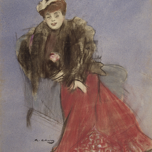image for: Ramon Casas - Retrat de Gabrielle Réjane - 1899