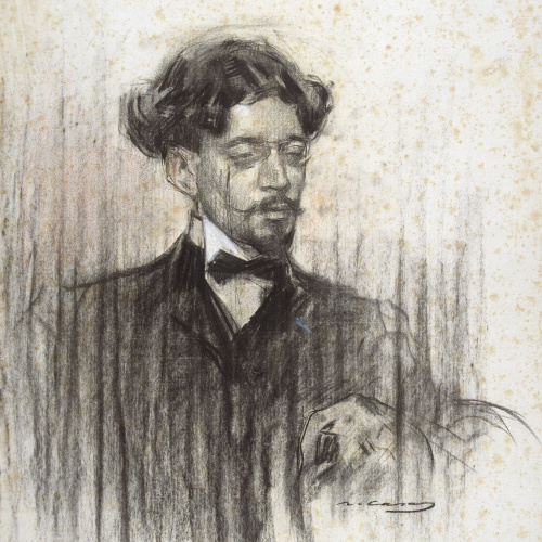 image for: Ramon Casas - Retrat de Joan Pujal - Cap a 1903-1905