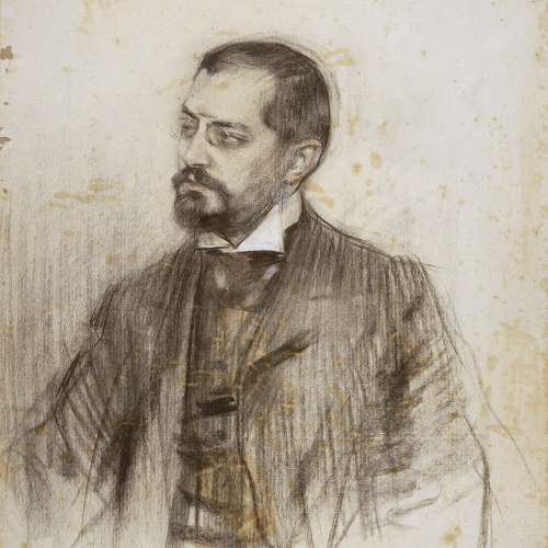 image for: Ramon Casas - Retrat de Josep Puig i Cadafalch - Cap a 1906