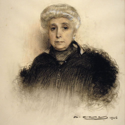 image for: Ramon Casas - Retrat de la senyora de Partagàs - 1926