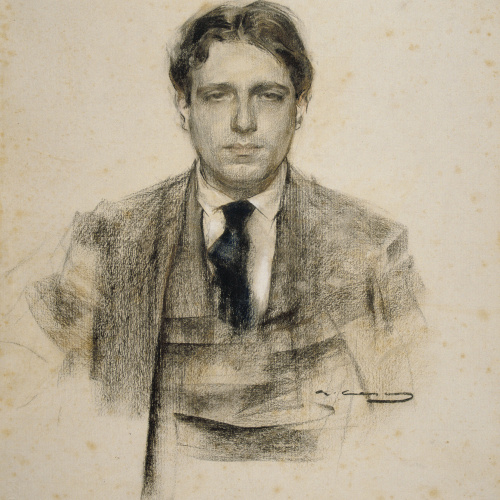 image for: Ramon Casas - Retrat d&#039;Eugeni d&#039;Ors - Cap a 1906-1907