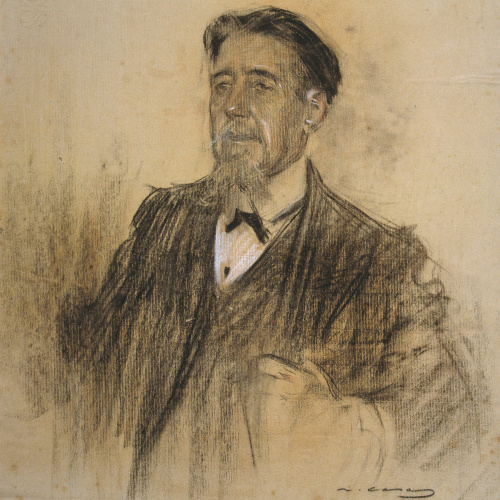 image for: Ramon Casas - Retrat de Melcior de Palau - Cap a 1904-1906