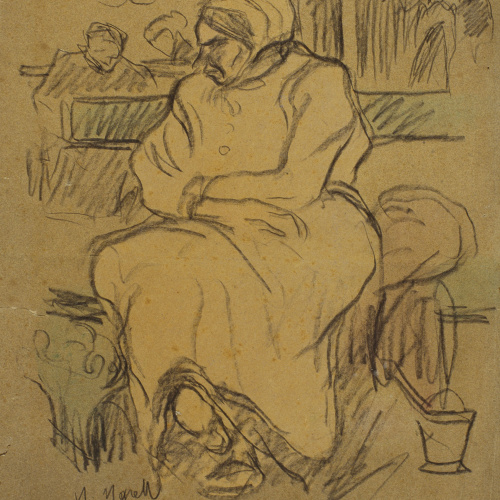 image for: Isidre Nonell - Dona asseguda - 1897