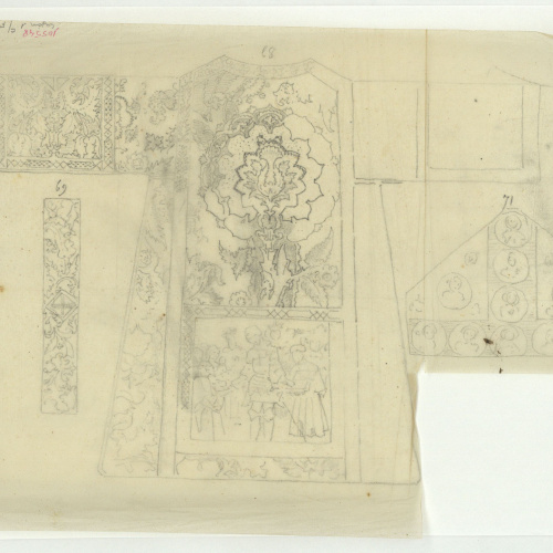 image for: Marià Fortuny - Calc de l&#039;ornamentació d&#039;una casulla - Cap a 1867-1872