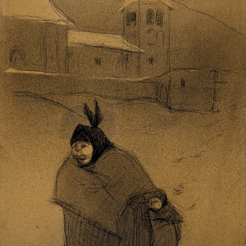image for: Isidre Nonell - Paisatge nevat - 1896-1897
