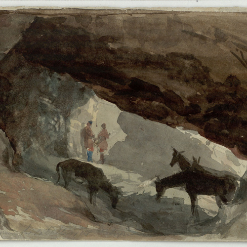 image for: Marià Fortuny - Gruta marroquina - Cap a 1860-1862